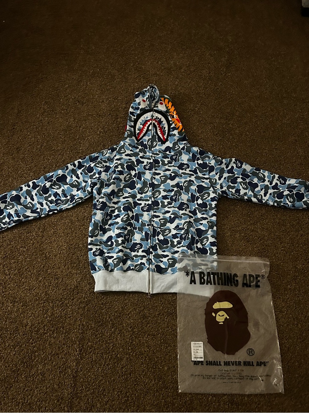 Bape Blue ABC Camo Jacket Size XL